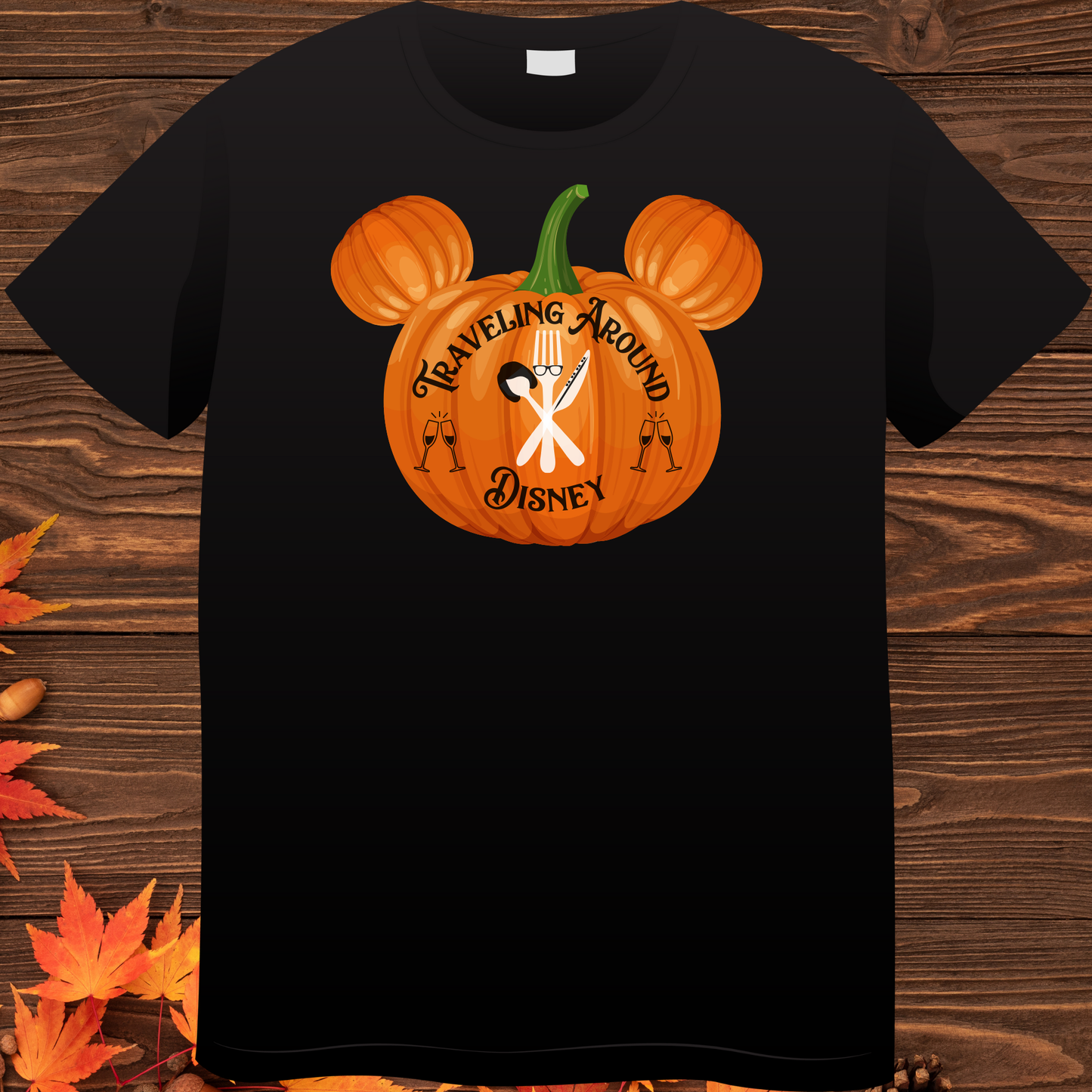 Traveling Around Disney Pumpkin TShirt